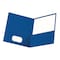 Oxford Twin Pocket Folders, Letter Size, Royal Blue, 25PK 57512EE - alternate 1